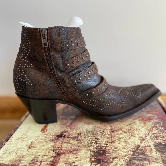 Old Gringo Roxy Rust Ankle Boots - Picture 4 of 12